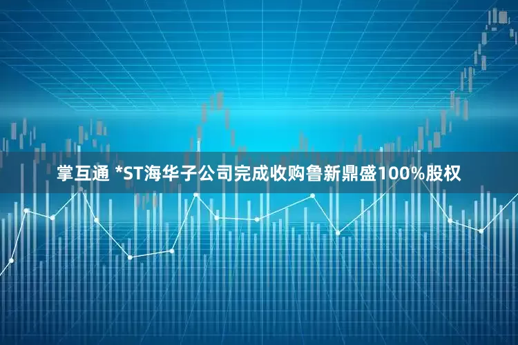 掌互通 *ST海华子公司完成收购鲁新鼎盛100%股权